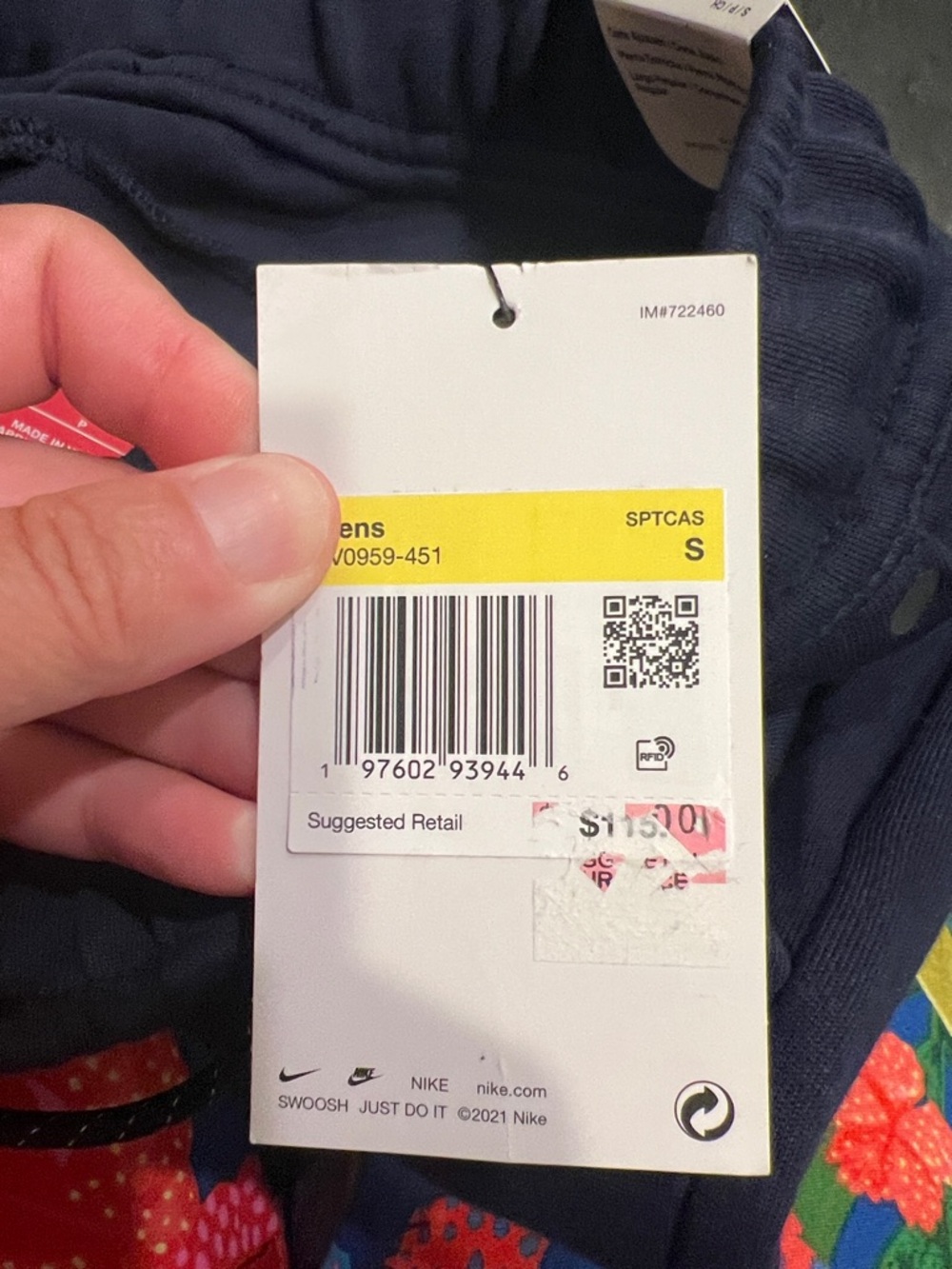 Nike Dark Blue Slim Tech Fleece Joggers - Picture 4 of 5